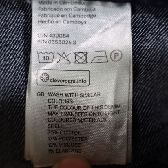 H&M &Denim Dark Wash Skinny Regular Waist Ankle Jean's 31 - Picture 8 of 9